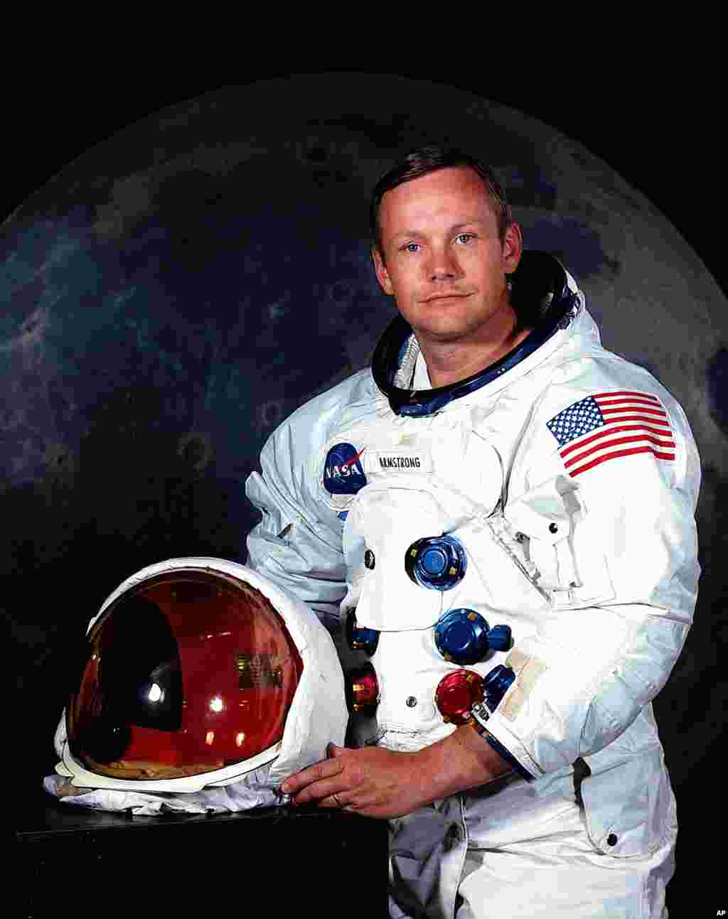 Foto tanpa tanggal astronot AS, Neil Armstrong (courtesy: NASA).