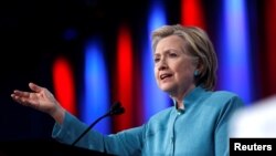 Kandidat presiden AS dari Partai Demokrat, Hillary Clinton.