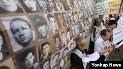 지난 2015년 6월 한국 납북인사가족협의회가 납북 진상 규명과 납북자 생사 확인 등의 내용 담은 특별법 제정 촉구하는 시위를 벌이고 있다.