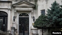 FILE - The Sudanese Embassy is pictured in Washington, April 11, 2019. 