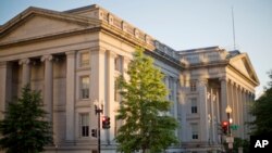 Kantor Departemen Keuangan Amerika Serikat di Washington DC, 8 Juni 2017. (Foto: dok).