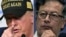 အမေရိကန်သမ္မတ Donald Trump (ဝဲ) နဲ့ ကိုလံဘီယာသမ္မတ Gustavo Petro (ယာ)
