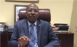 Pierre François Sildor, president of Haiti’s Senate. (Renan Toussaint/VOA Creole)