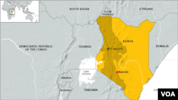 Map of Rift Valley, Kenya