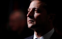 Ukraine's President Volodymyr Zelenskiy attends a luncheon for world leaders at the 74th session of the United Nations General Assembly (UNGA) at U.N. headquarters in New York City, New York, Sept. 24, 2019.