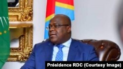 Le président Félix Tshisekedi à la cité de l’Union africaine, Kinshasa, RDC, le 18 mars 2019. (Présidence RDC)