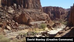Le site d'Archei dans la région du massif de l'Ennedi, dans le nord-est du Tchad près du Soudan, le 31 octobre 2015. (CC/David Stanley)