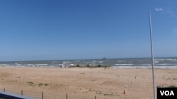 新丝绸之路经中亚和里海。俄罗斯一侧的里海。