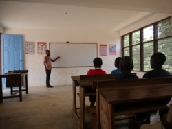 Many children come to Challenging Heights having never attended school. The NGO works to get them back into school in their communities, August 24. (Stacey Knott/VOA)