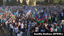  Azerbaijani opposition gathering in Baku, Sept. 23, 2017.