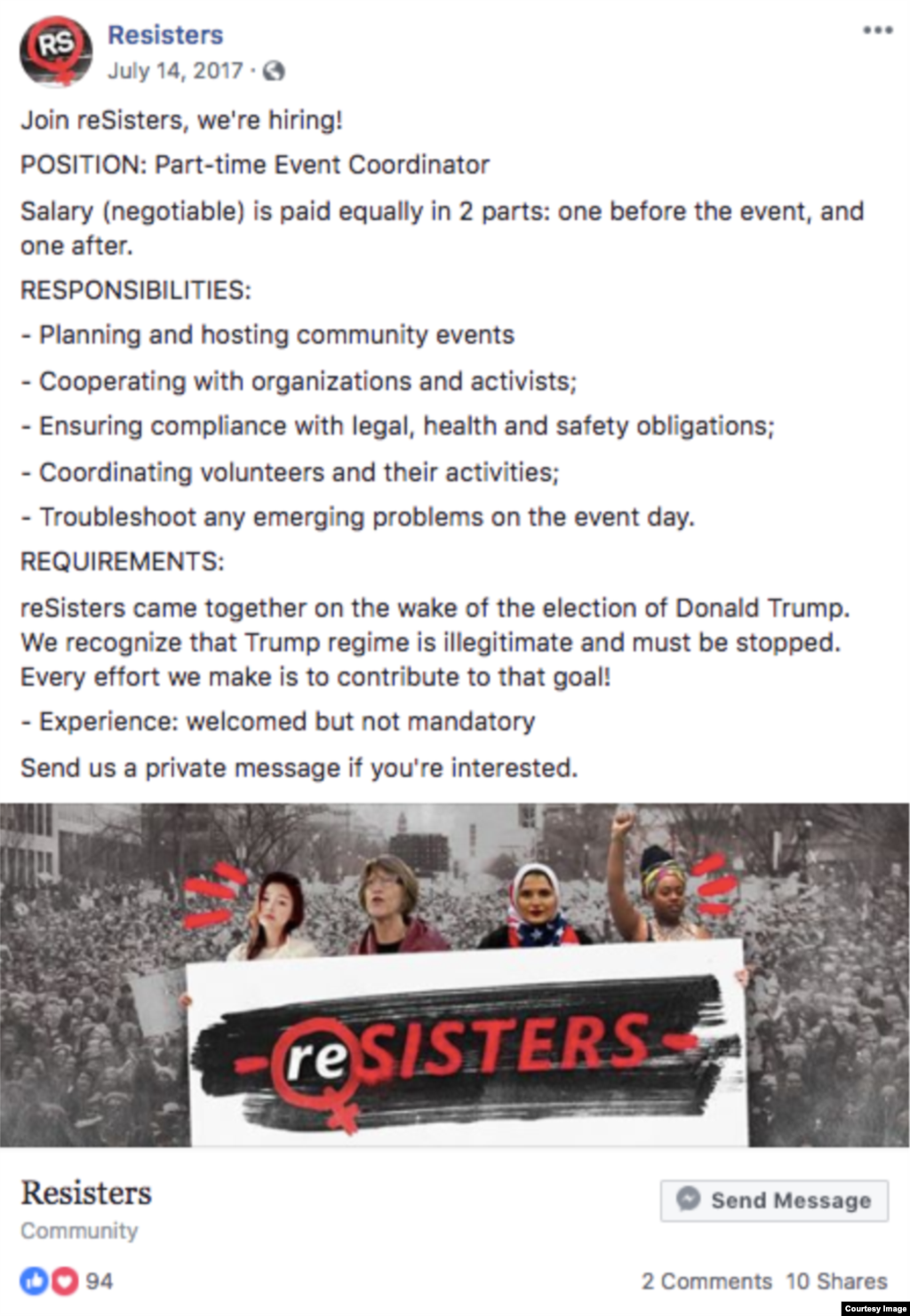 Example of posts removed by Facebook. Facebook says the company has removed 32 pages and accounts from its social media sites ahead of midterm elections in the United States. (Facebook)