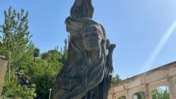 Hamza Hakimzoda Niyoziy monument, Shohimardon, Ferghana region, Uzbekistan, June, 2021.