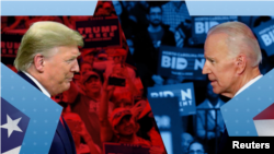 Yan takarar shugaban kasar Amurka Donald Trump da Joe Biden