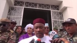 Déclaration de Mahamadou Issoufou après avoir voté à l'Hôtel de ville de Niamey