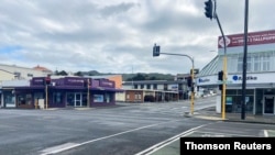 20일 봉쇄령이 진행중인 뉴질랜드 수도 웰링턴 시내.