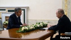 دیدار مدیرکل آژانس بین‌المللی انرژی اتمی (چپ) با رئیس جمهوری روسیه در سن پترزبورگ - ۱۱ اکتبر ۲۰۲۲ 