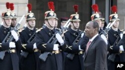Le président guinéen Alpha Condé en visite à Paris, en mars 2011