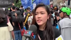 纽约声援香港集会-“林郑不是我妈”