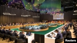 유럽안보협력기구(OSCE) 회원국 대표들이 지난달 2일 스웨덴 스톡홀름에서 회의를 열고 있다. (자료 사진)