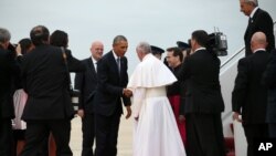 Japanese honor guard members prepare for inspection by Indian Defense Minister Arun Jaitley at the Defense Ministry in Tokyo.