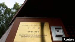 A view of North Korea's embassy in Madrid, Feb. 28, 2019. 