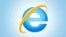 Logo du navigateur Internet Explorer de Microsoft.