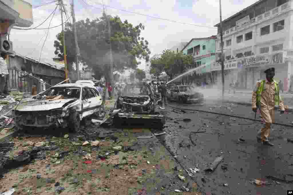 Harin kunar bakin wake da aka kai a birnin Mogadishu, ranar Lahadi 30 ga watan Yuli na shekarar 2017