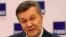 FILE - Ukraine's ousted president Viktor Yanukovych speaks at a news conference in Rostov-on-Don, Russia, Nov. 25, 2016. 