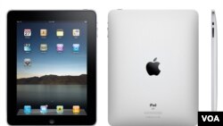 Ciptaan terbaru Apple, komputer tablet dengan layar sentuh, iPad.