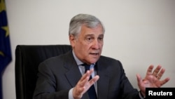 资料照：意大利副总理兼外长安东尼奥·塔亚尼（Antonio Tajani）