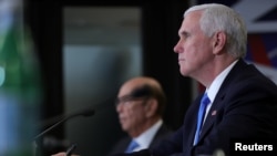 美国副总统彭斯5月19日在美国国家航空航天局主持第七届国家宇航理事会会议。