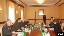 Müdafiə naziri Səfər Əbiyevlə ATƏT-in baş katibinin müavini Adam Kobieratskinin görüşü 