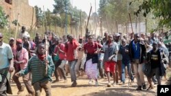 Masu zanga zanga a Burundi