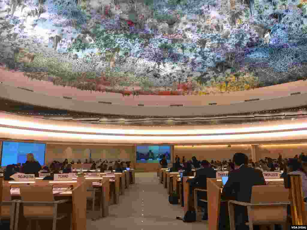 این سی و چهارمین نشست حقوق بشر سازمان ملل بود.