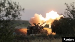 Izraelska artiljerija na granici blizu pojasa Gaze, 19. maj 2021,