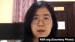 中国公民记者张展 (照片来源：无国界记者网站)