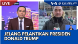 Laporan VOA untuk KompasTV: Pelantikan Presiden Amerika Serikat Donald Trump