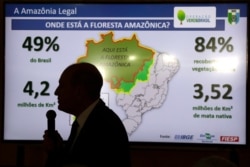 Brazil's Defense Minister Fernando Azevedo speaks during a press conference on the Defense Committee's action in response to the ongoing oil spill on beaches in the northeast region, in Brasilia, Brazil, Oct. 29, 2019.