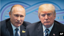 트럼프 미국 대통령(오른쪽)과 블라디미르 푸틴 대통령. 