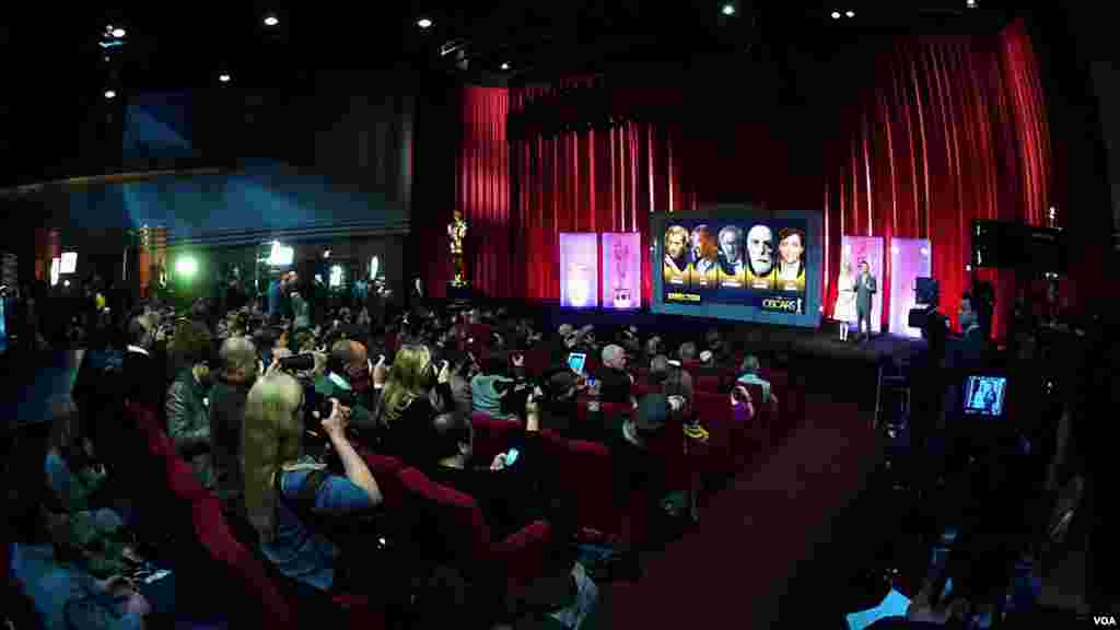 全球四百记者采访奥斯卡提名盛况(美国之音国符拍摄)