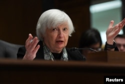 U.S. Treasury Secretary Janet Yellen testifies before Senate panel, on Capitol Hill in Washington