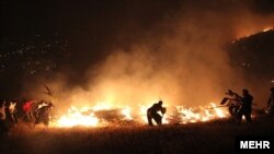 آرشیو- آتش سوزی جنگل در کردستان 