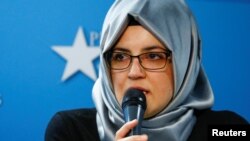Hatice Cengiz, tunangan wartawan yang tewas dibunuh, Jamal Khashoggi. (Foto: dok).