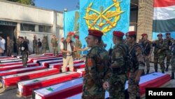 روز جمعه اجساد برخی از قربانیان از محل این دانشکده افسری تشییع شد. 