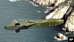 Rudal Taurus terbang melintasi wilayah pesisir barat Korea Selatan dalam sebuah latihan militer pada 13 September 2017. (Foto: Kementerian Pertahanan Korea Selatan via AP)