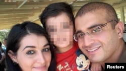 奥兰多枪击惨案的凶手马丁和他的妻子萨尔曼