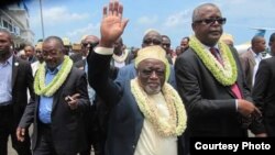 An ambulance leaves the Tham Luang cave area after divers evacuated some of the 12 boys and their coach trapped at the cave in Khun Nam Nang Non Forest Park in the Mae Sai district of Chiang Rai province. Elite divers began the extremely dangerous operation to extract 12 boys and their football coach who have been trapped in a flooded cave complex in northern Thailand for more than two weeks, as looming monsoon rains threatened the rescue effort.