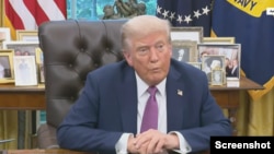 ولسمشر ټرمپ په سپینه ماڼۍ کې د وینا پر مهال