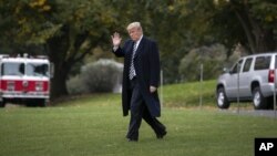 Le président Donald Trump, à la Maison Blanche à Washington, le 1er novembre 2018. 