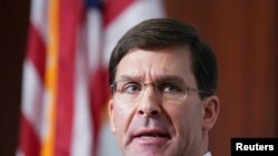 마크 에스퍼 미 국방장관. 